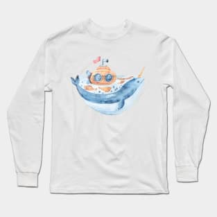 Cute whale Long Sleeve T-Shirt